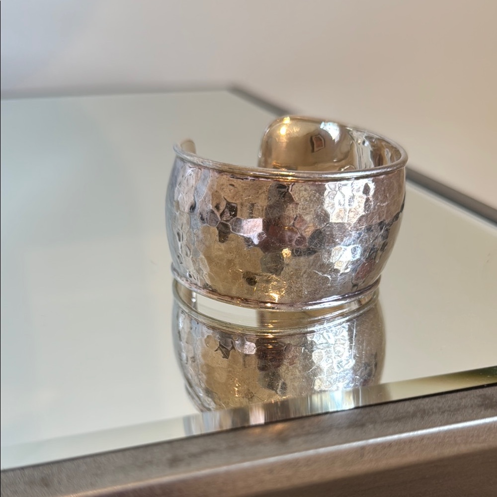 Ippolita Silver Hammered Cuff Bracelet